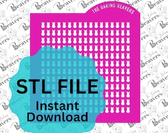 STL - Påskhare-strösselschablon (digital nedladdning)