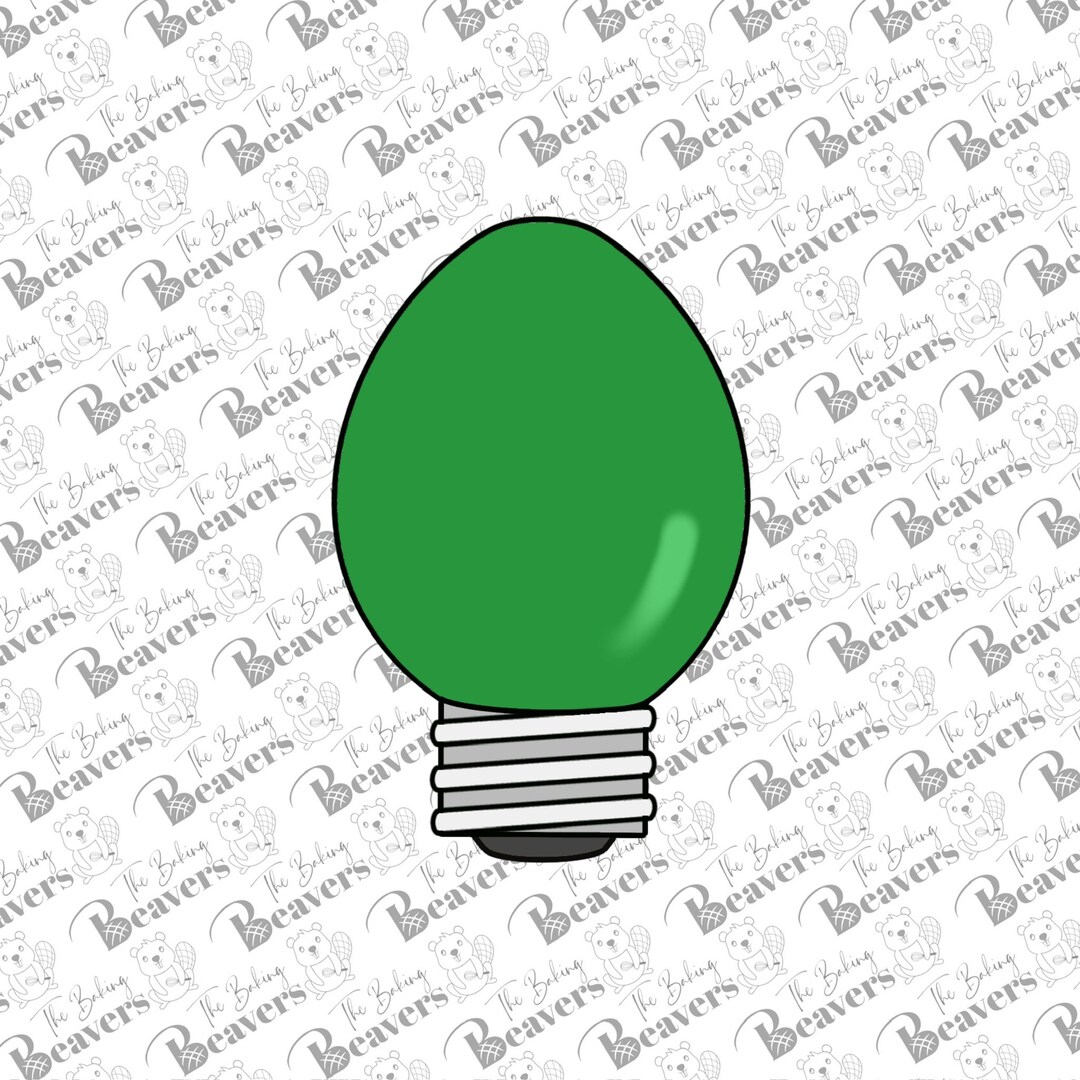 Christmas Light Bulb Cookie Cutter Etsy