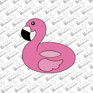 Flamingo Pool Float Cookie Cutter