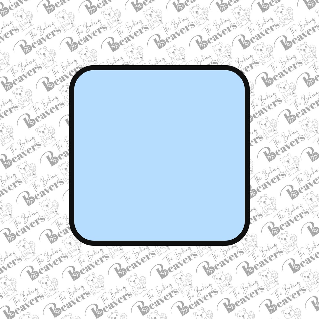 Rounded Corner Square Cookie Cutter - Etsy