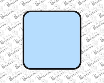 Rounded Corner Square Cookie Cutter (may want to size down)