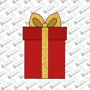Tall Present Cookie Cutter | Christmas Present cookie cutter