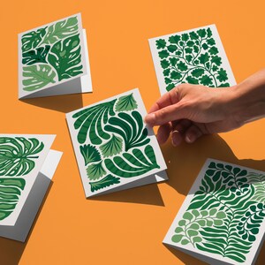 Cartão de aniversário Monstera, conjunto de cartões botânicos, cartões de agradecimento, cartão de felicitações com design Monstera, pacote de cartões digitais, cartões de arte floral moderna