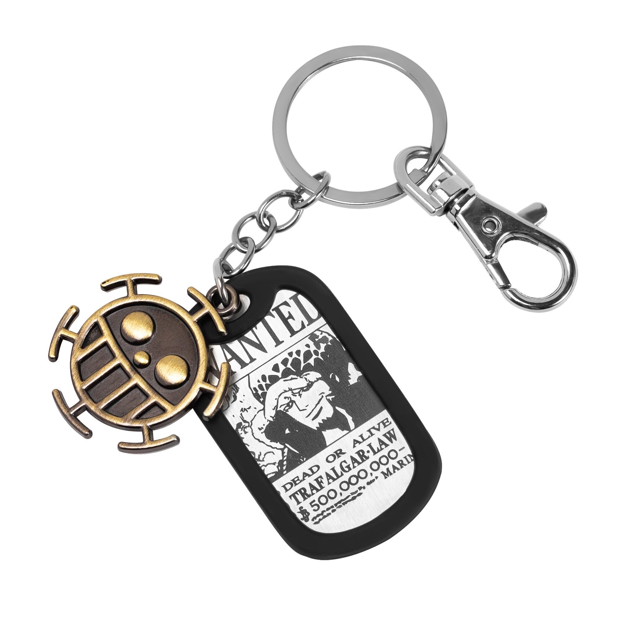 Cwfdy / Set Uma Peça Keychain TRAFALGAR Law Anel Titular Dracule Mihawk  Preto Espada Brinquedo Chaveiro Homens Homens Chaveiro Cosplay 210409 De  $140,7