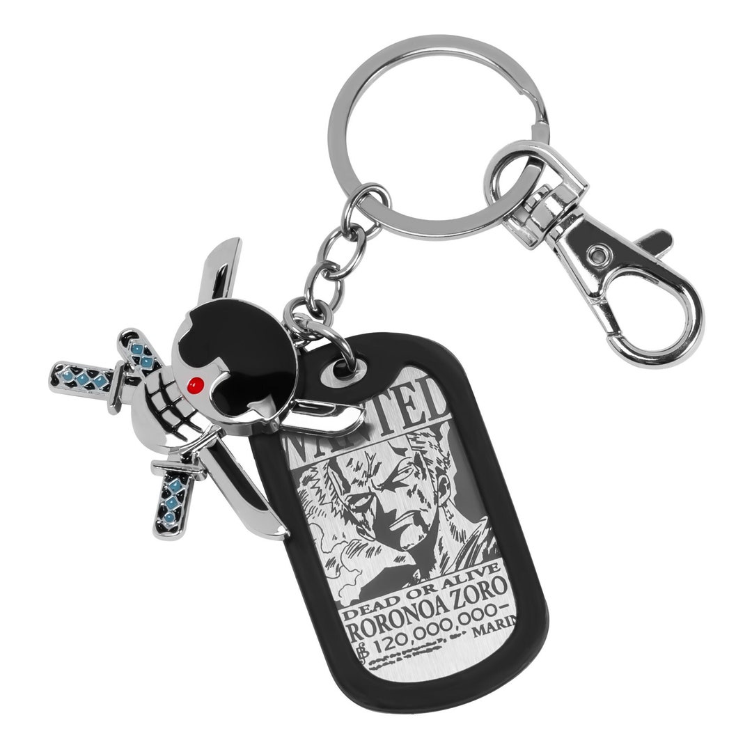 Gift Boxed One Piece Keychain Roronoa Zoro Anime Keychain Etsy