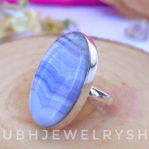 Blue Lace Agate Ring