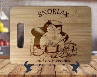 Snorlax and Cook Funny Cutting Board