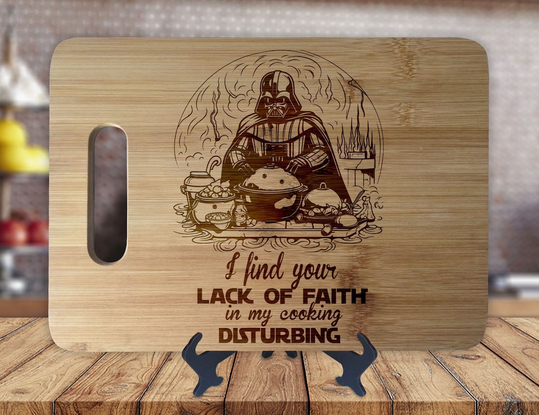 Darth Vader Funny Cutting Board Etsy