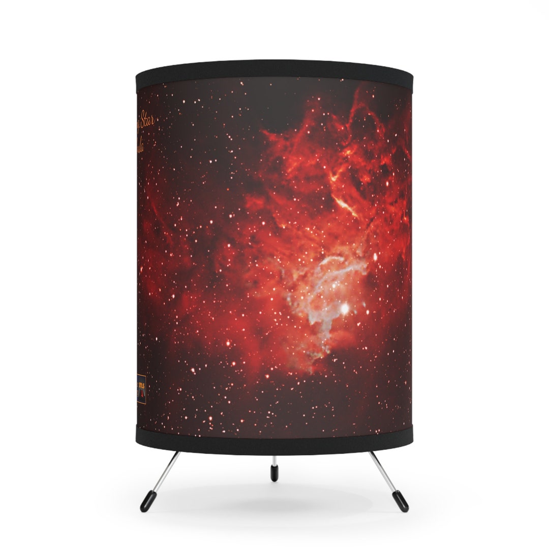 Tripod Lamp with High-Res Printed Shade, US\CA plug main image 1