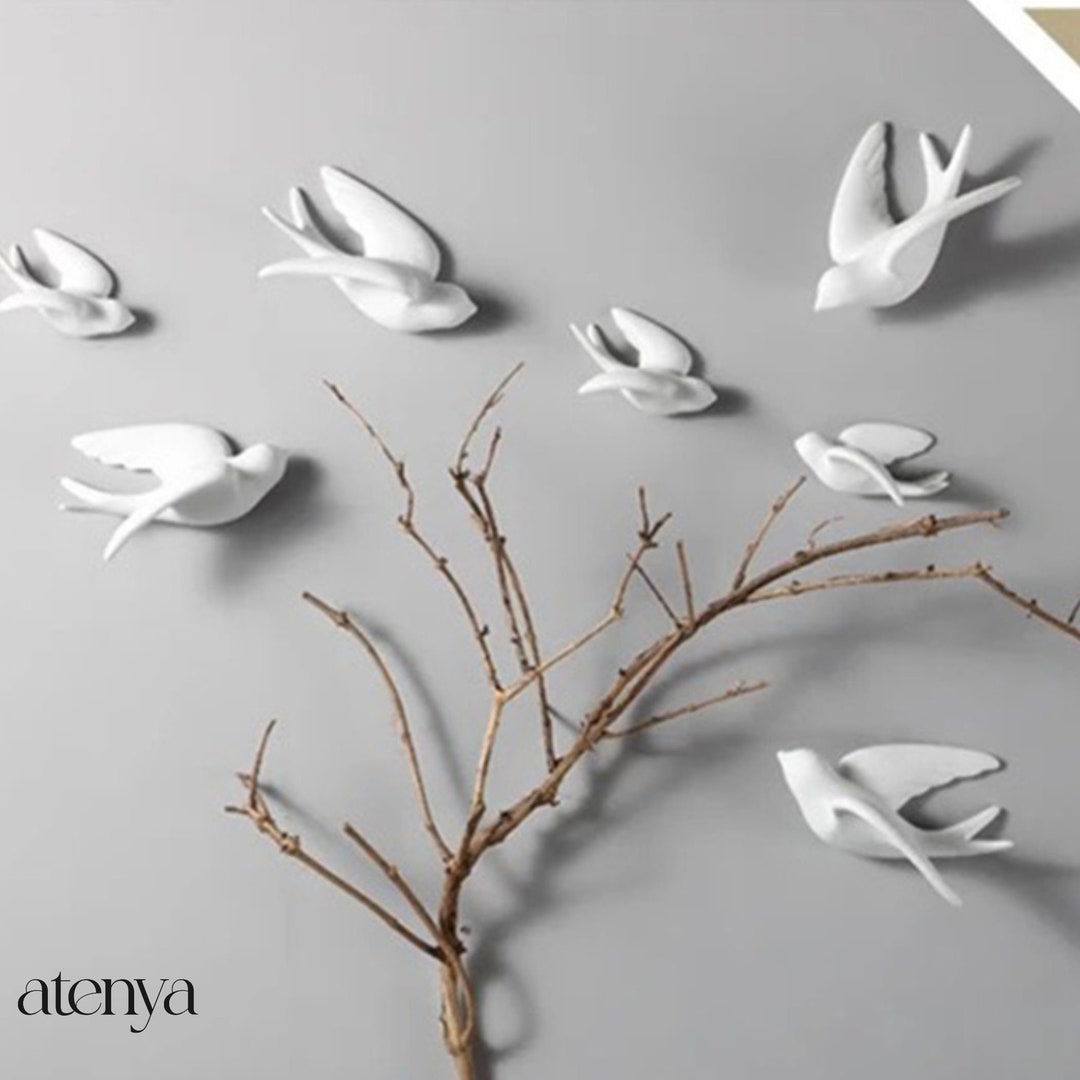 Bird Sculpture Wall Decor Ceramic Bird Wall Sculpture Etsy