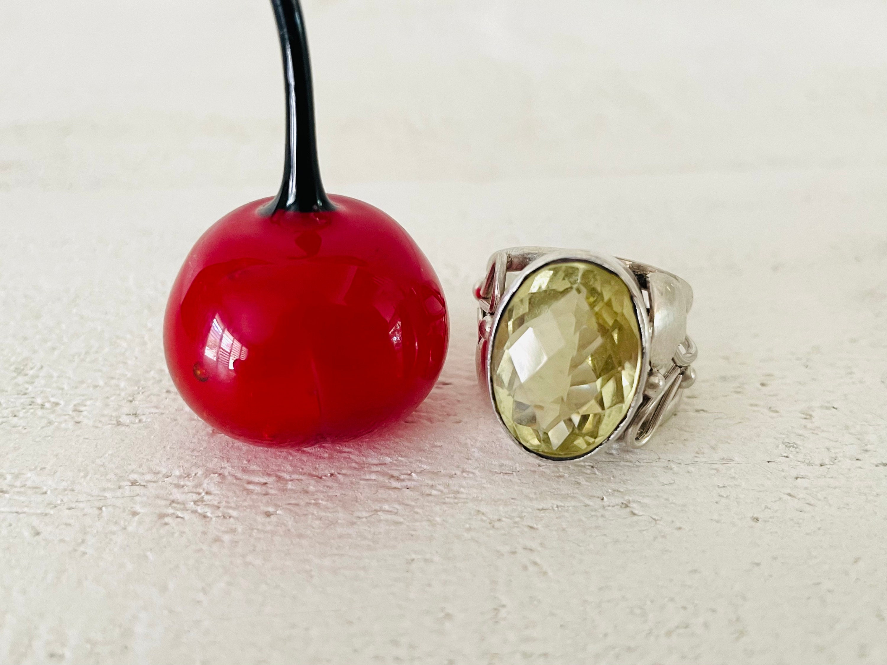 BRAND NEW Yellow Diamond 3 Stone Ring in 14K White Gold