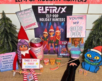 6 7 Six Seven Christmas Elf Costume, 2025 Trending Printable Elf Shirt, Elf Signs, Flags, 67 Scene, Easy Elf Ideas. Elf Costume