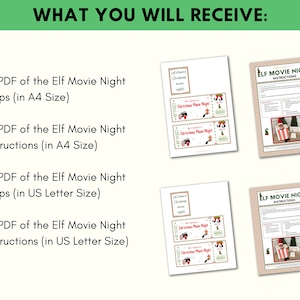 Printable Elf Movie Night Props, Elf Film Night Scene, Christmas Elf ...