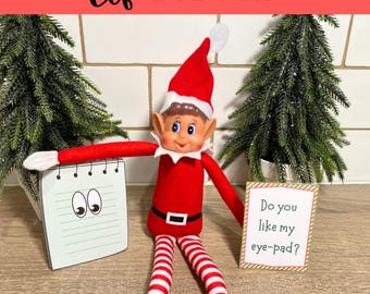 Printable Elf Eye-Pad Props, Christmas Elf iPad Scene, Funny Elf Ideas, Elf Accessories, Easy Elf Idea, Instant Digital Download Elf Scene