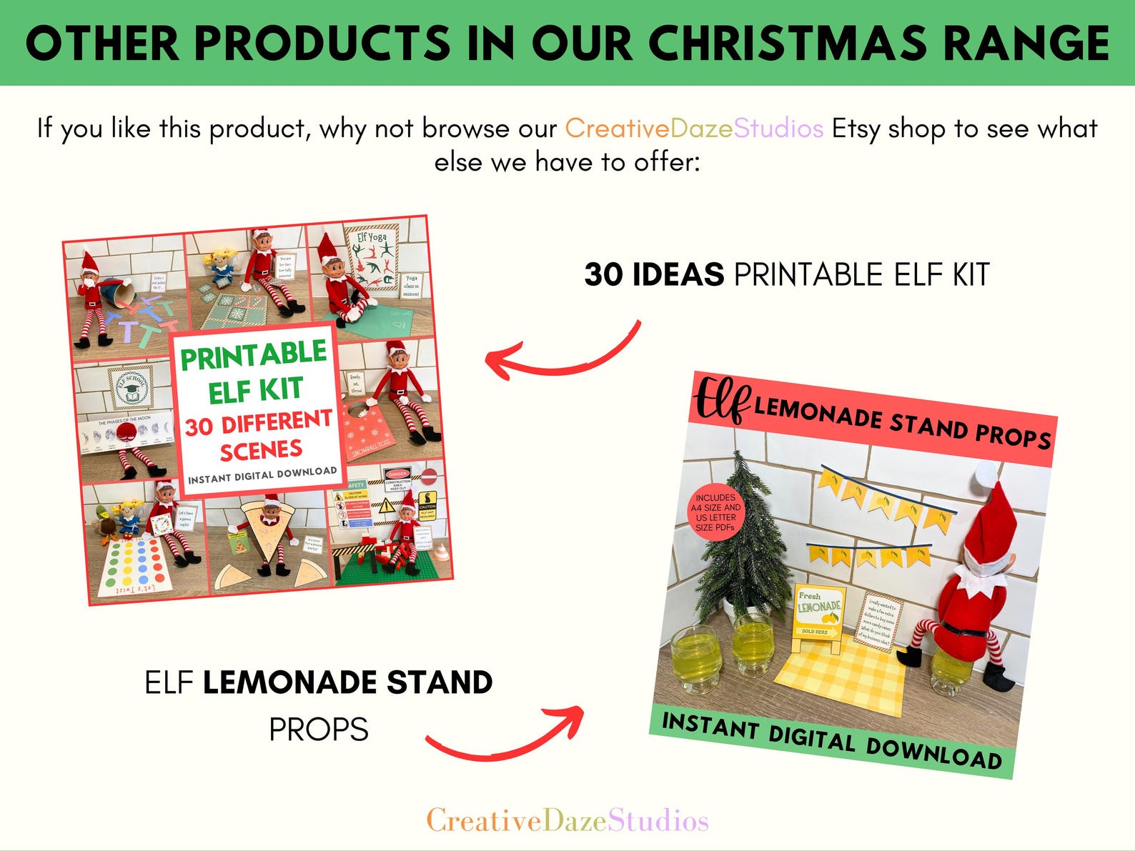 Printable Elf Surveillance Cam Set, Christmas Elf Cam PDF, This House ...