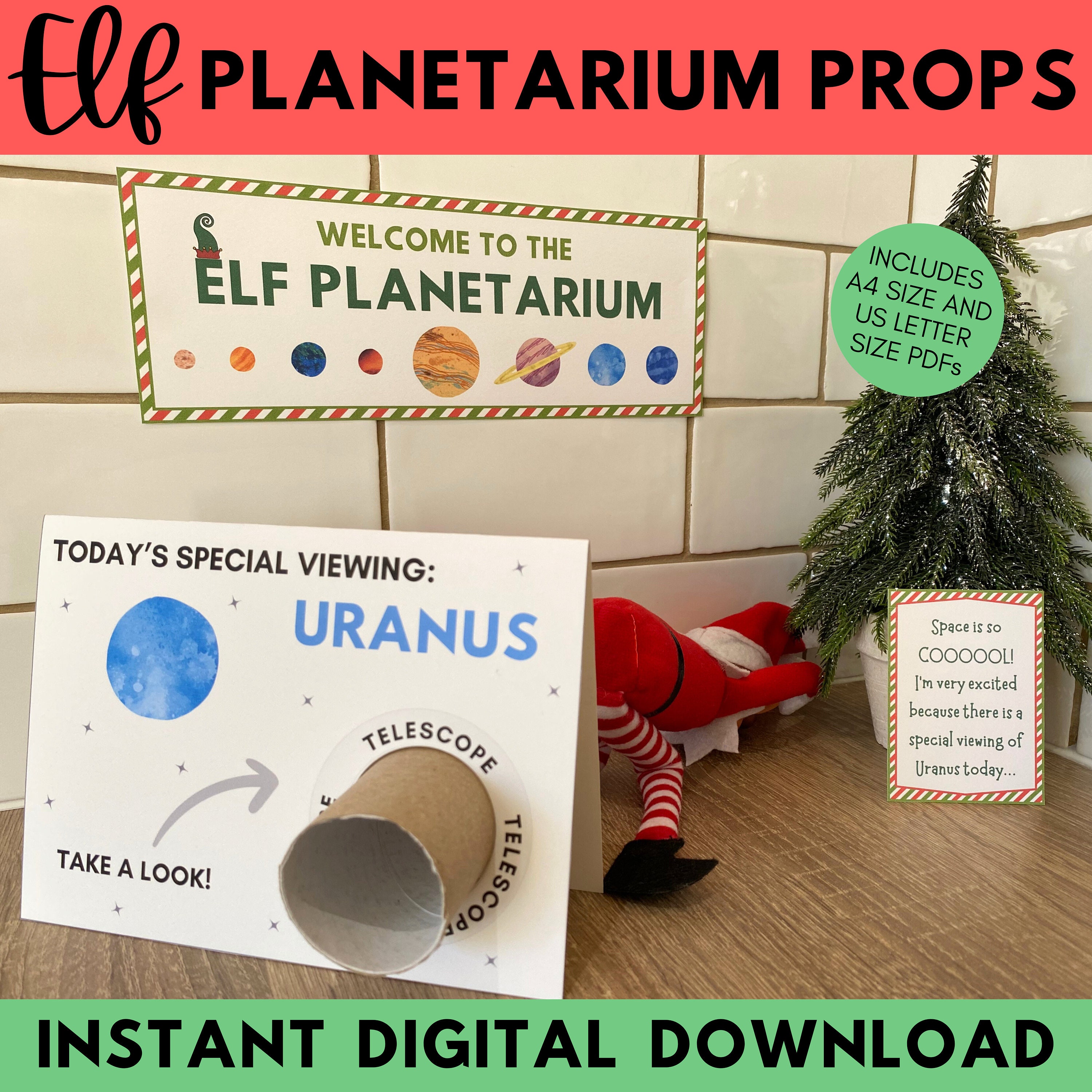 Printable Elf Props, Elf Uranus Props, Elf Science Props