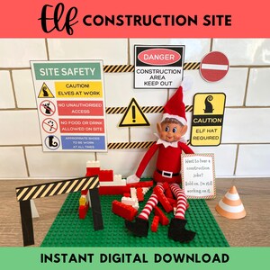 Kit Chantier De Lutins De Noël - 40 Pièces Miniatures Pour Décoration Et Jeu D'Imagination