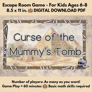 Escape Room Game | DIY Escape Room Kit | Kids Escape Room | Kids Puzzle Game | Family Game Night | Mystery Puzzle Game | Escape Party Game