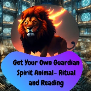 Personalized Guardian Spirit Animal Friend- Portrait and Reading, Customized Spiritual Art, Intuitive Energy Reading, Unique Gift Idea