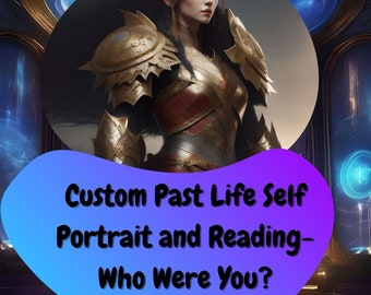 Custom PAST Life READING And Self PORTRAIT From Photo Digital Download - Wizard Magic Ritual Psychic Portrait Reading, Unique Gift Idea,