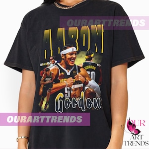 サイン入りTシャツ アーロンゴードン選手 NBA Aaron Gordon - Etsy