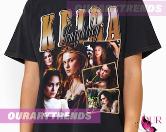 Keira Knightley actrice film drame série télévisée fans cadeau t-shirt rétro vintage bootleg graphique t-shirt limité sweat unisexe ARK145