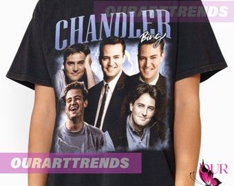 Limité Chandler Bing acteur film drame série télévisée Fans cadeau T-shirt vintage Bootleg graphique t-shirt sweat à capuche unisexe OR79