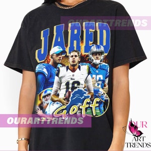 Jared Goff Vintage 90s Homage Retro Classic American Graphic Tee Bootleg Best Seller Unisex Sport Sweatshirt Hoodie Gift ARK159