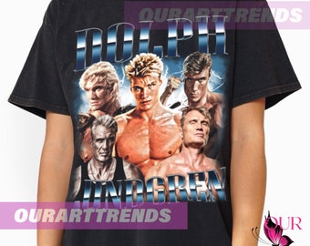 Dolph Lundgren acteur film drame série télévisée Fans cadeau T-shirt vintage rétro bootleg graphique t-shirt sweat à capuche unisexe OR86