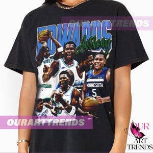 Koszulka Anthony&#39;ego Edwardsa z limitowanej kolekcji Koszykarz MVP Slam Dunk Towar Bootleg Vintage Classic Graphic Tee Unisex Bluza z kapturem prezent AR36