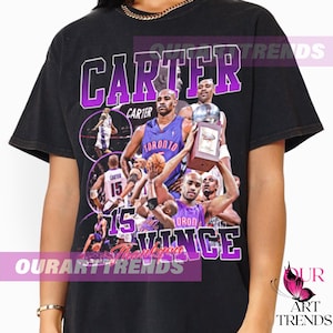 ヴィンス・カーター Tシャツ バスケットボール選手 MVP スラムダンク グッズ ブートレグ ヴィンテージ クラシック グラフィック Tシャツ ユニセックス スウェットシャツ パーカー ギフト VCTR1