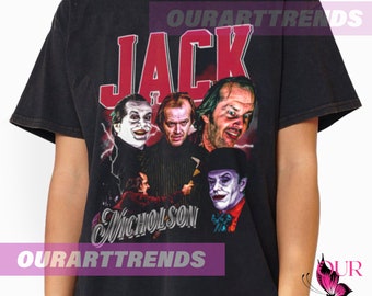 Jack Nicholson Acteur Film Drame Série télévisée Fans Cadeau T-shirt Rétro vintage Bootleg Graphic Tee Sweat à capuche Unisexe ARK013