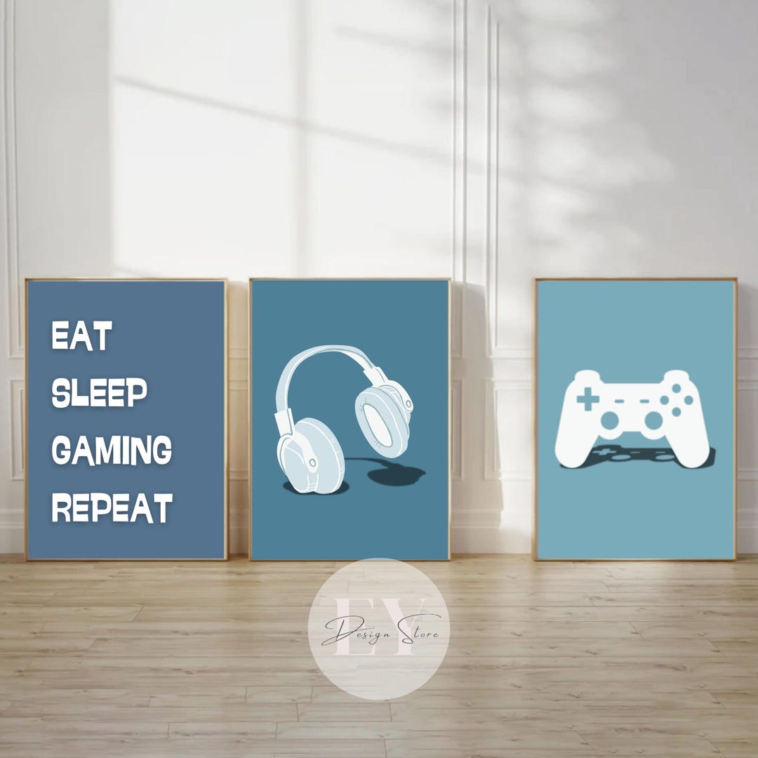 Gaming Prints, Gamer Decor, Gamer Wall Art, Teen Room Prints, Boys ...