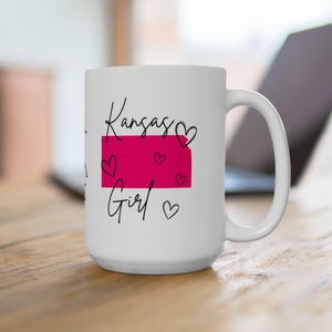 Chic and Personalized Kansas Girl Mug - 15 Ounce Statement Mug
