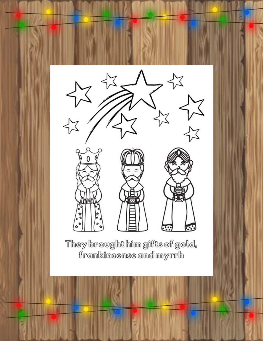 Kids Printable Religious Christmas Coloring Pages, Set of 12, Great for ...