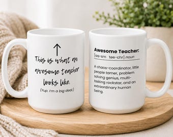 Funny Teacher Definition Mug, Teacher Appreciation Gift