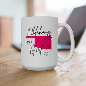 Custom Oklahoma Mug for Her: Make a Statement with Chic Design