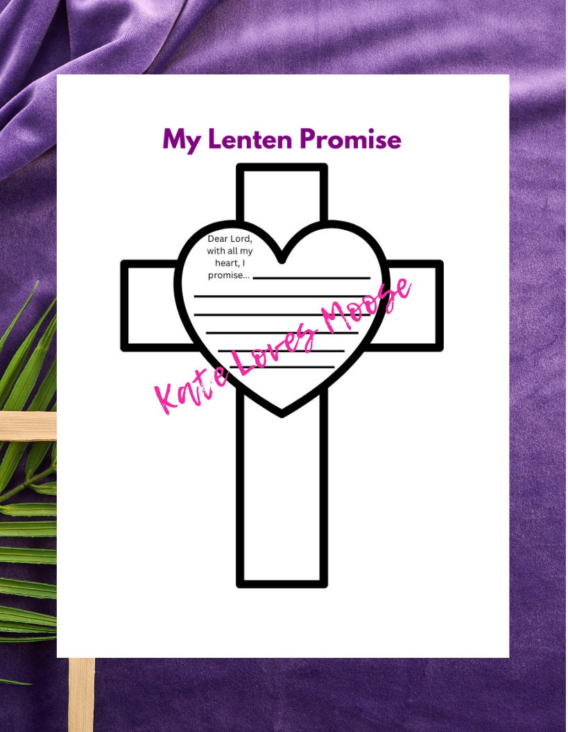 Lent Printable for Older Kids, Set of 3 Activity Pages, Lenten Activity ...