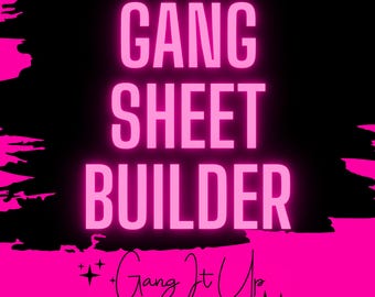 24" DTF Gang Sheet Builder, Custom Heat Press Transfer, Hot Peel