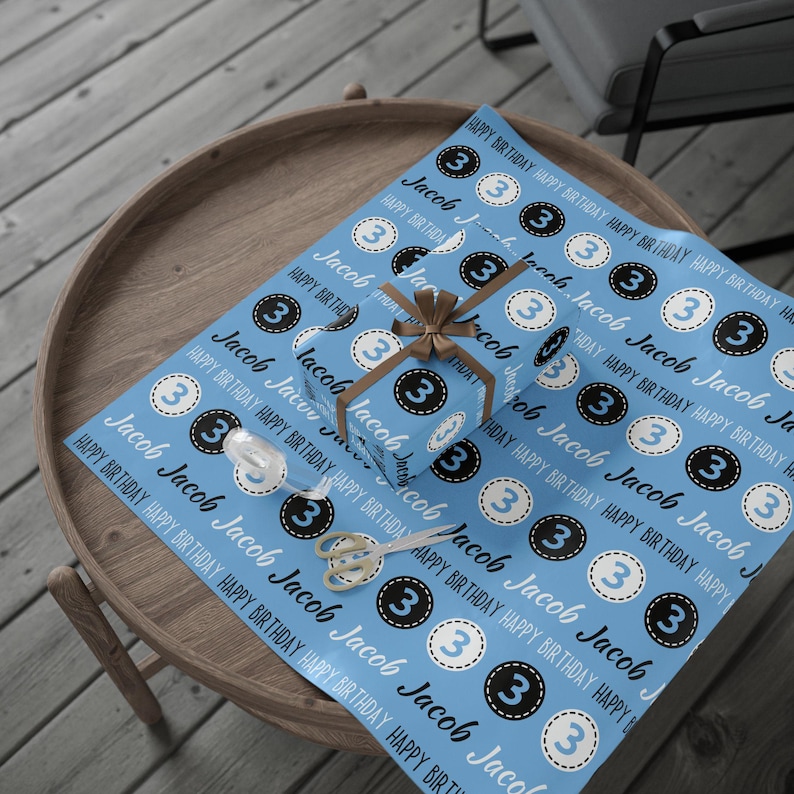 Custom Birthday Wrapping Paper Personalized Gift Paper, Custom Wrapping ...