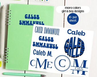 Custom Name Label School Label Monogram Name Stickers Daycare Teacher Sticker Kid Sticker Label Gift Sticker Personalized Name Sticker Label