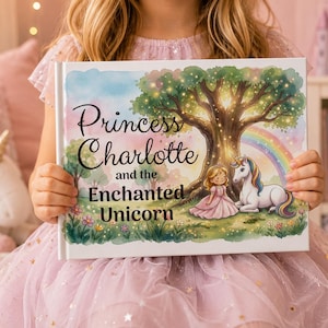Personalized Princess Book for Girl, Custom Name Unicorn Kids Story Book, Personalized Childrens Book, Birthday Gift for Girl, Keepsake Gift