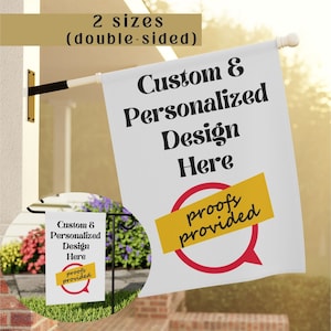 Custom Garden Flags, Family Yard Sign, Personalized Gift, Yard Display, Porch Decor, Event Banner, Double Sided Yard Flag, Name Yard Decor