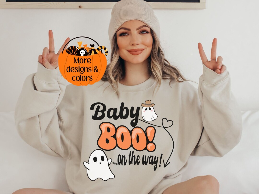 Baby Boo Ghost Halloween Maternity Shirt, Pregnancy Shirt Halloween