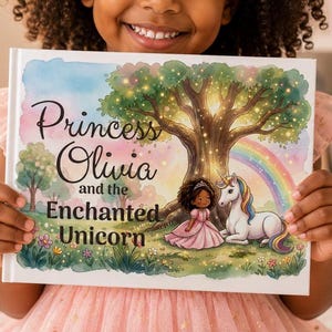Personalized Princess Book for Girl, Custom Name Unicorn Kids Story Book, Personalized Childrens Book, Birthday Gift for Girl, Keepsake Gift