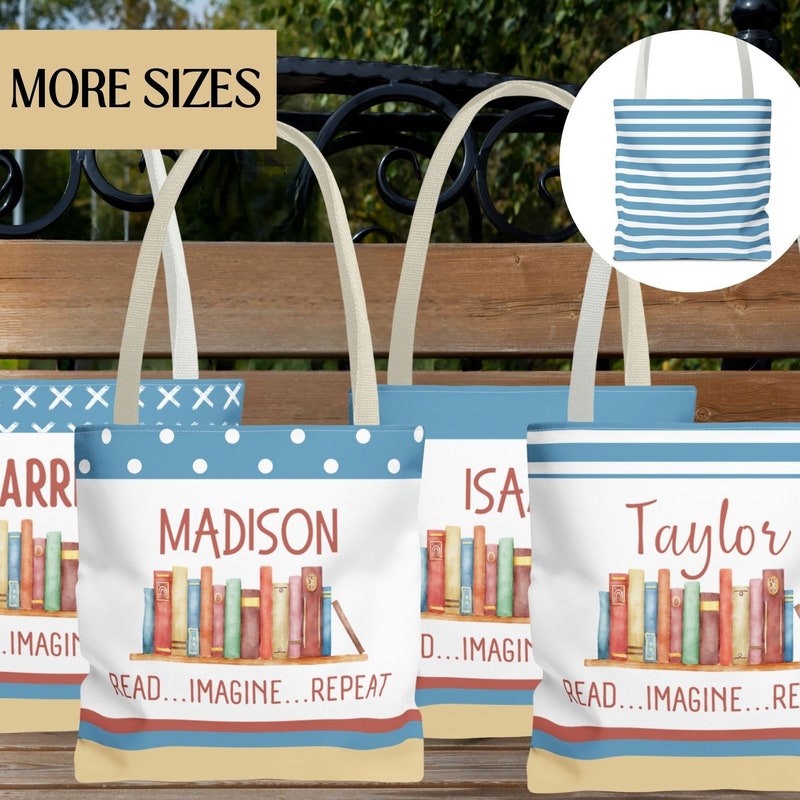 Library Book Bag - Etsy