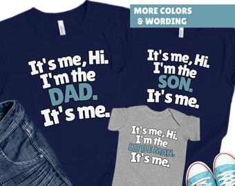 Cadeau fête des pères de la part de son fils, de son père, de ses enfants, de son père et de son fils, chemises assorties, papa et bébé, chemise pour papa, cadeaux pour la fête des pères, t-shirt petit homme pour papas