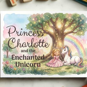 Personalized Princess Book for Girl, Custom Name Unicorn Kids Story Book, Personalized Childrens Book, Birthday Gift for Girl, Keepsake Gift