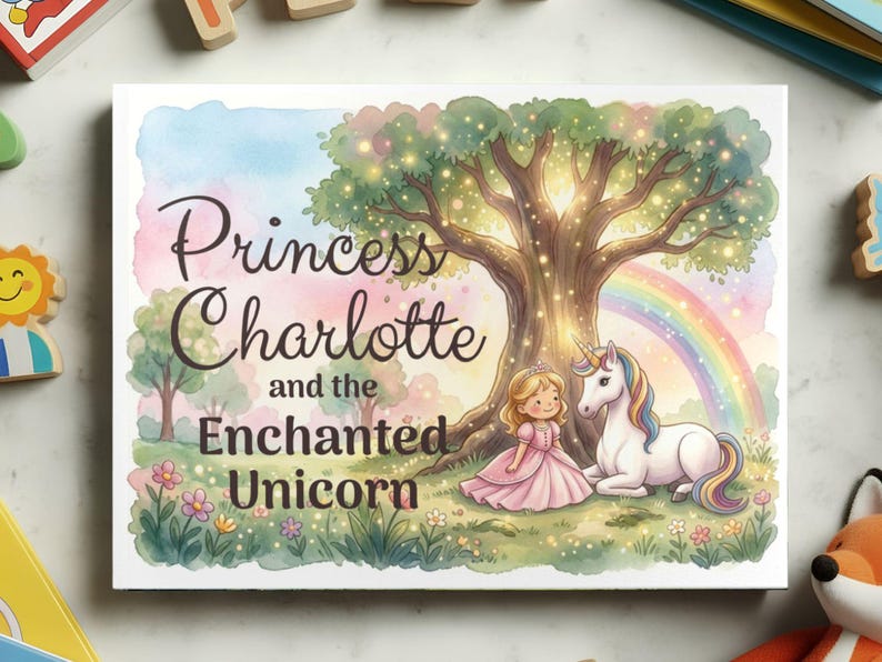 Personalized Princess Book for Girl, Custom Name Unicorn Kids Story Book, Personalized Childrens Book, Birthday Gift for Girl, Keepsake Gift