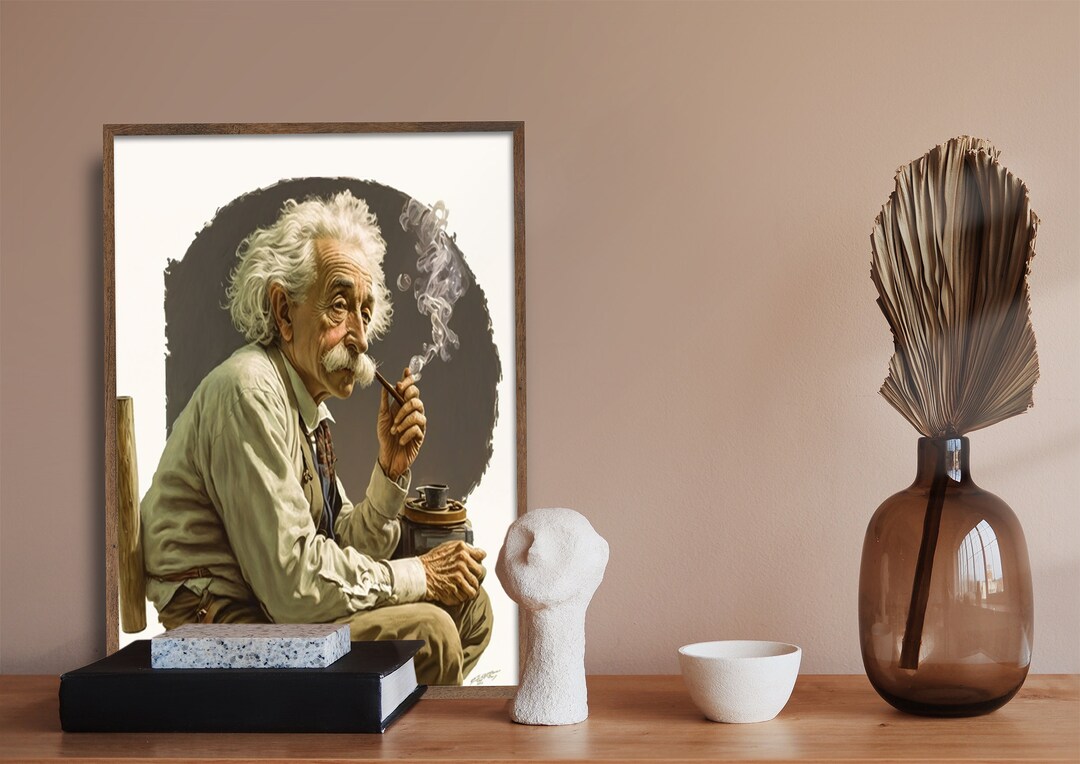 Albert Einstein Physicist Canvas Art Albert Einstein Canvas Etsy